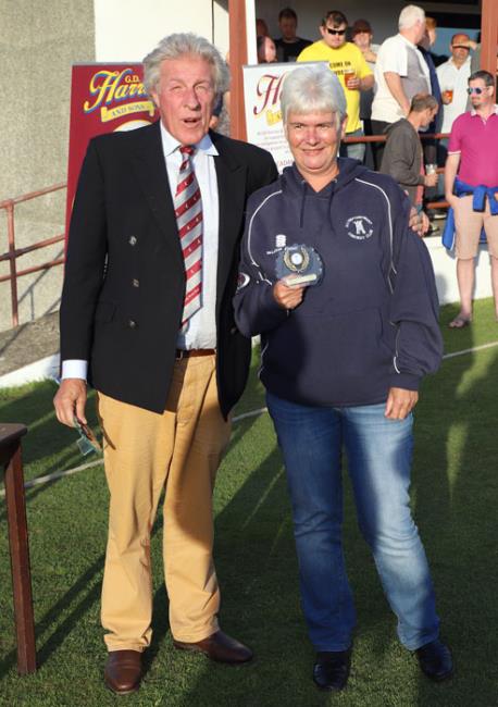 Jayne Cole receives her memento